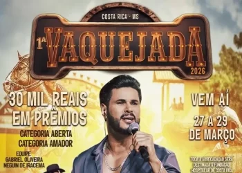 Costa Rica sedia a 1ª Vaquejada de Mato Grosso do Sul com show de Nando Moreno