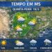 Quarta-feira de calor intenso e pancadas de chuva em Mato Grosso do Sul