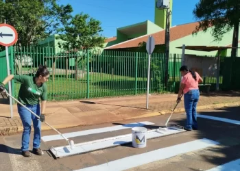Segurança Escolar: Demutran intensifica sinalização viária em Chapadão do Sul