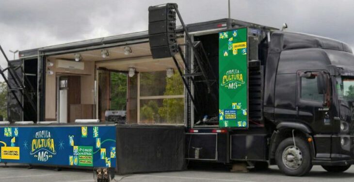 Carreta-palco rodará 3.500 quilômetros levando arte e cultura a 40 cidades do interior de Mato Grosso do Sul