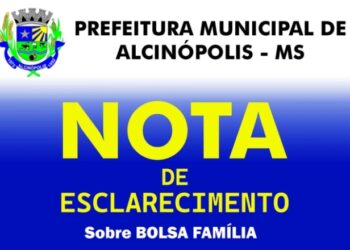 Prefeitura de Alcinópolis esclarece que cortes no Bolsa Família são de responsabilidade do Governo Federal .