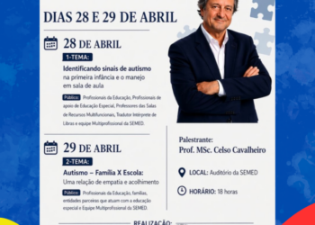 Evento promove diálogos e reflexões sobre autismo nesta terça e quarta-feira