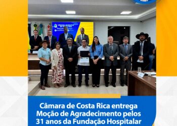 Câmara Municipal entrega Moção de Agradecimento pelos 31 anos da Fundação Hospitalar