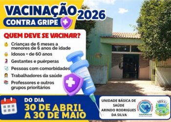Vacinação 2026: Campanha contra a gripe começa nesta quinta-feira na UBS Arindo Rodrigues da Silva