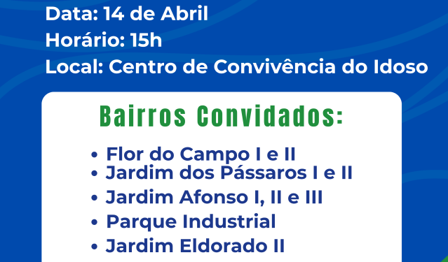 Reunião do Bolsa Família em Costa Rica: Participação obrigatória para beneficiários de 11 bairros