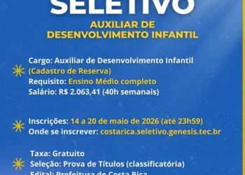 Oportunidade na Educação: Prefeitura abre processo seletivo para Auxiliar de Desenvolvimento Infantil