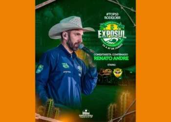 Voz da Arena: Renato André é confirmado como comentarista oficial do rodeio na 32ª EXPOSUL