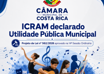Reconhecimento Oficial: Câmara aprova título de Utilidade Pública ao Instituto Costa Rica Arte e Música (ICRAM)