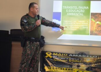 Trânsito e Natureza: Projeto Florestinha e PMA educam 450 alunos sobre atropelamento de fauna no Maio Amarelo