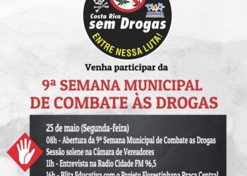 Costa Rica promove 9ª Semana Municipal Antidrogas com foco na prevenção
