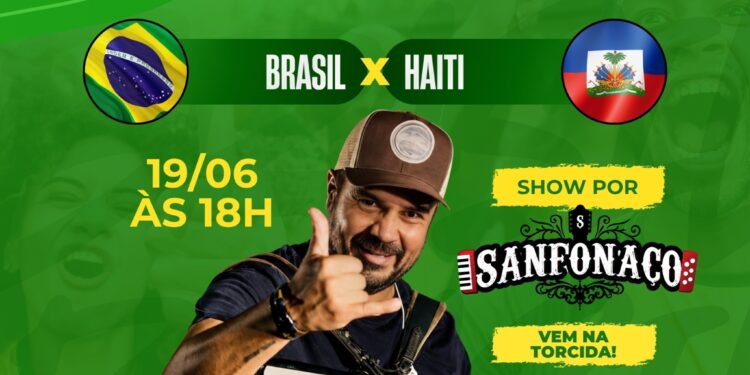 Cassi Fan Fest terá transmissão de Brasil x Haiti e show musical na Concha Acústica da Praça São José