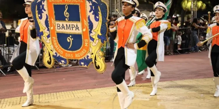 Espetáculo Musical: Paraíso das Águas sedia etapa histórica do Circuito Estadual de Bandas e Fanfarras neste sábado