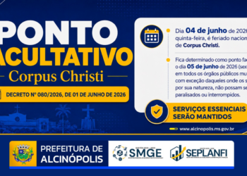 Feriadão Estendido: Alcinópolis decreta ponto facultativo e emenda a sexta-feira após Corpus Christi