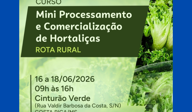 Agregação de Valor: Curso gratuito ensina técnicas de mini processamento de hortaliças para produtores de Costa Rica