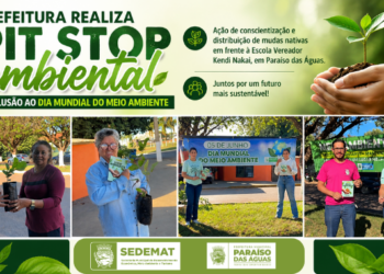 Conscientização no Trânsito: Pit stop ambiental em frente a escola marca as comemorações da Semana do Meio Ambiente