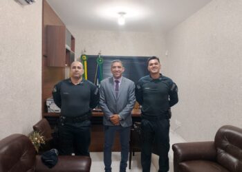Aliança pela Segurança: Presidente Marcelo Costa e bancada de vereadores recebem o novo comandante da Polícia Militar de Chapadão do Sul