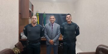 Aliança pela Segurança: Presidente Marcelo Costa e bancada de vereadores recebem o novo comandante da Polícia Militar de Chapadão do Sul