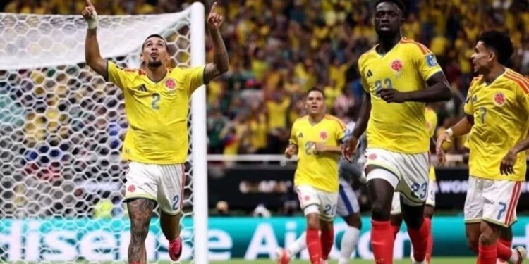 Colômbia domina, vence RD Congo e garante vaga no mata-mata da Copa