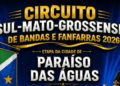 Espetáculo de Acordes: Paraíso das Águas vira a capital estadual da música com etapa do Circuito de Bandas e Fanfarras 2026
