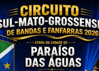Espetáculo de Acordes: Paraíso das Águas vira a capital estadual da música com etapa do Circuito de Bandas e Fanfarras 2026