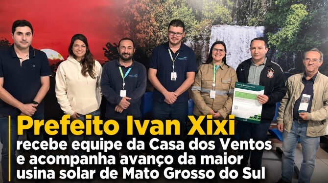 Gigante das Renováveis: Com 1,2 milhão de painéis e 1.600 empregos, Prefeito Ivan Xixi acompanha o avanço da maior usina solar do Brasil