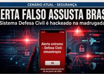 Defesa Civil Alerta é hackeada e dispara mensagem falsa com palavra “misantropia” para milhões de brasileiros