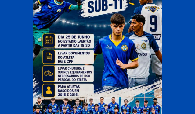 Futuro da Cobra do Norte: CREC abre inscrições para peneira da categoria Sub-11 no Estádio Laertão