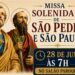 Festa do Padroeiro: Comunidade católica de Chapadão do Sul celebra São Pedro e São Paulo com carreata e show nacional de Diego Fernandes