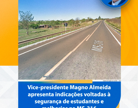 Segurança e Mobilidade: Indicações do vereador Magno Almeida cobram abrigo para estudantes e ampliação da rodovia MS-316 em Costa Rica