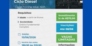 SENAI-MS está com inscrições abertas para curso de Mecânico de Motor Ciclo Diesel em Costa Rica até a segunda-feira 8