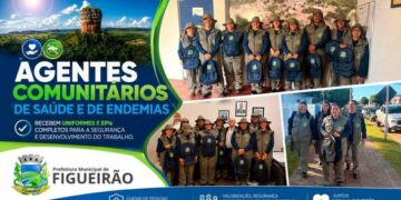 Saúde e Proteção: Prefeito Juvenal Consolaro entrega uniformes e EPIs para agentes de saúde e endemias em Figueirão