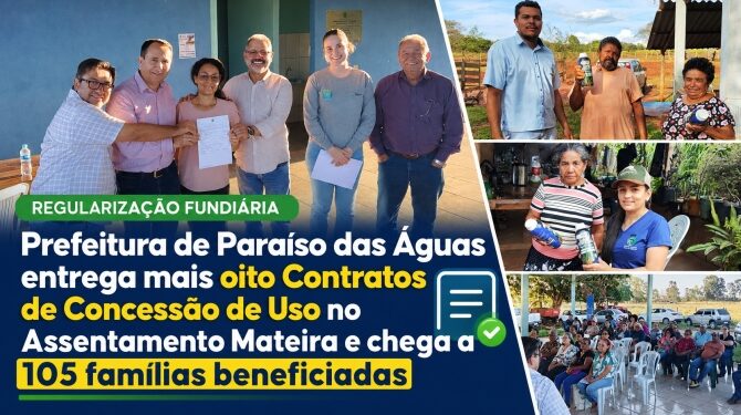 Segurança no Campo: Prefeitura entrega novos títulos no Assentamento Mateira e beneficia 105 famílias com apoio à produção e combate a pragas