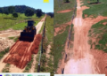 Prefeitura de Alcinópolis recupera estrada e adequa redutores de velocidade na região da SR Abraão Leiteiro