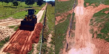 Prefeitura de Alcinópolis recupera estrada e adequa redutores de velocidade na região da SR Abraão Leiteiro