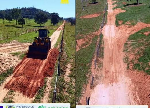 Prefeitura de Alcinópolis recupera estrada e adequa redutores de velocidade na região da SR Abraão Leiteiro