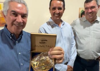 Reinaldo é homenageado em Cassilândia e cita  a cidade como exemplo de desenvolvimento