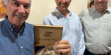 Reinaldo é homenageado em Cassilândia e cita  a cidade como exemplo de desenvolvimento