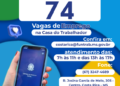 Mercado de Trabalho: Casa do Trabalhador inicia a semana com 74 vagas de emprego em Costa Rica; veja como se candidatar