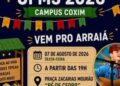 Arraiá da UFMS 2026 na Praça Zacarias Mourão promete movimentar Coxim