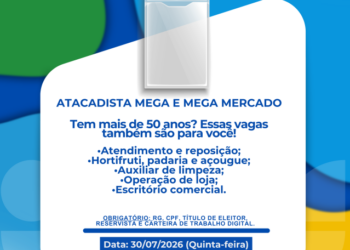 Casa do Trabalhador de Costa Rica realiza mutirão de empregos voltado para profissionais 50+ nesta quinta-feira