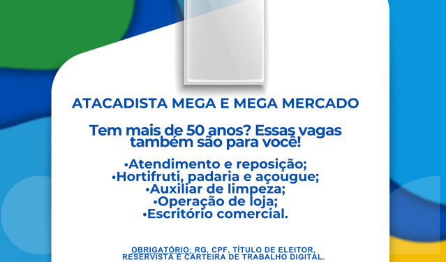 Casa do Trabalhador de Costa Rica realiza mutirão de empregos voltado para profissionais 50+ nesta quinta-feira