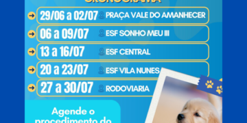 Controle Populacional: Saúde divulga cronograma do Castramóvel para o mês de julho em Costa Rica