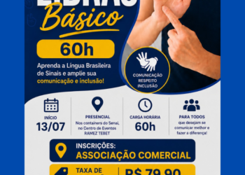 Inscrições para curso básico de Libras do SENAI-MS se encerram hoje em Costa Rica