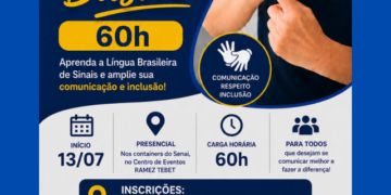 Inscrições para curso básico de Libras do SENAI-MS se encerram hoje em Costa Rica