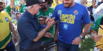 Reinaldo inicia campanha ao Senado  ao lado de candidatos e apoiadores