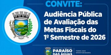 Paraíso das Águas realiza Audiência Pública para prestação de contas das Metas Fiscais do 1º Semestre de 2026