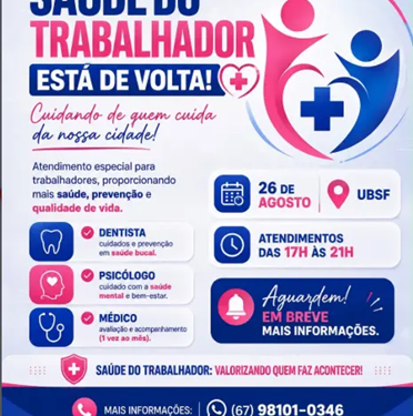 Alcinópolis retoma programa Saúde do Trabalhador com atendimentos em horário estendido na UBSF