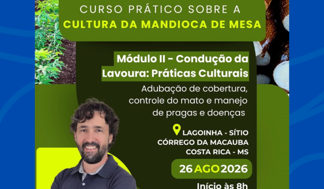 Costa Rica promove Módulo II de curso prático sobre manejo e cultivo da mandioca