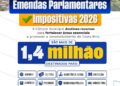 Câmara Municipal de Costa Rica destina mais de R$ 1,4 milhão em Emendas Impositivas para 2026