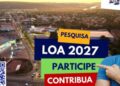 Prefeitura de Coxim abre consulta pública para a elaboração da Lei Orçamentária Anual (LOA) de 2027